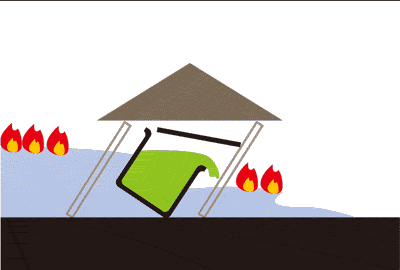 Tsunami fire extinguishing method