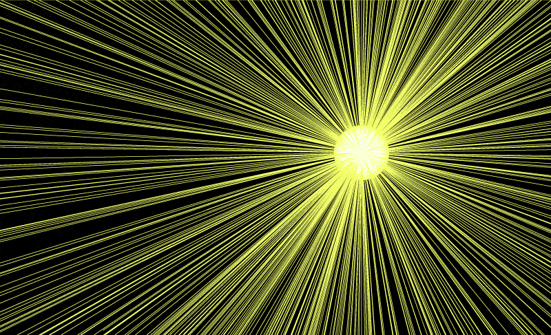 点光源と光束の放射